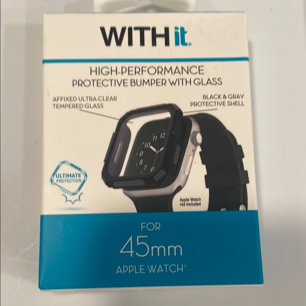 Black & Gray Protective Bumper for Apple Watch